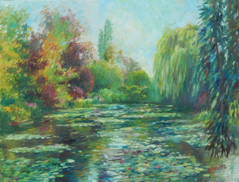 790x600 My French Easel Monet's Water Garden - The Water Garden Painting
