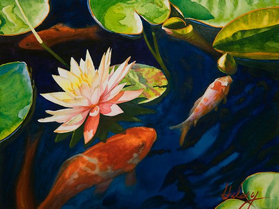 550x413 The Art Of Painting Water What You Need To Know To Ensure Success - The Water Garden Painting