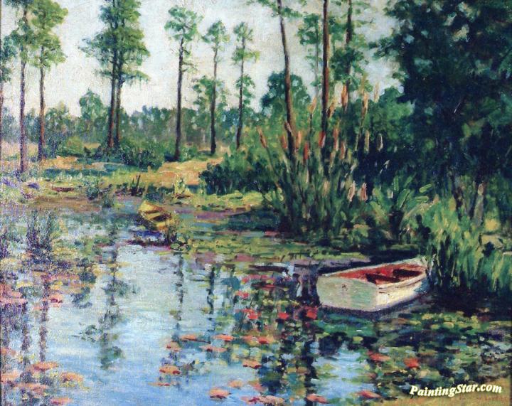720x571 The Water Garden, Giverny Artwork By Lawton S. Parker Oil Painting - The Water Garden Painting
