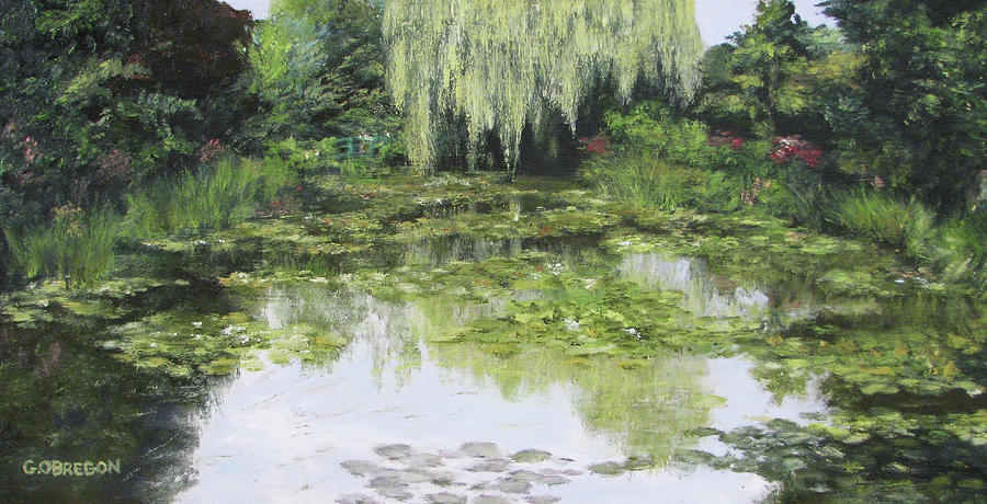900x460 The Water Garden Painting By Gerald Obregon - The Water Garden Painting