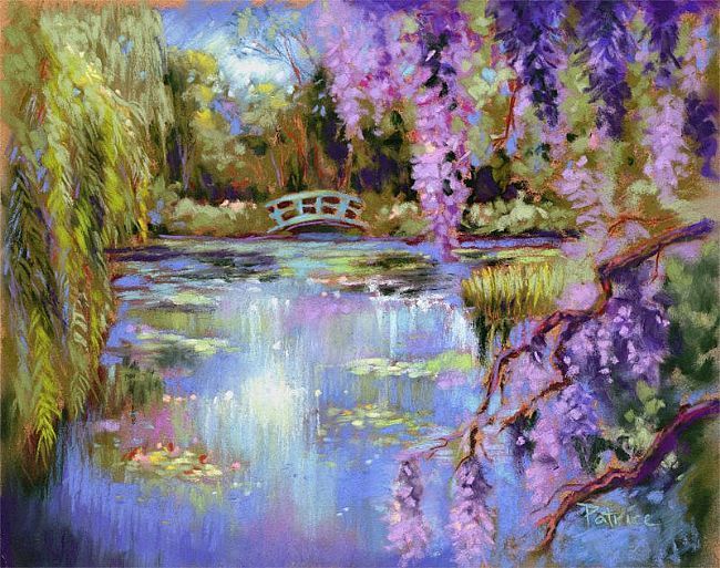 650x513 Painting Gardens In A Landscape Artists Water Gardens - The Water Garden Painting