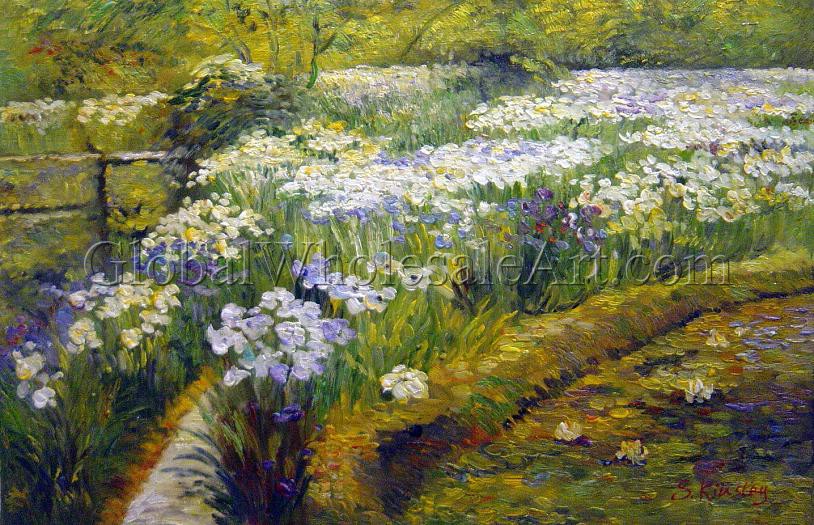 814x525 Childe Hassam - The Water Garden Painting