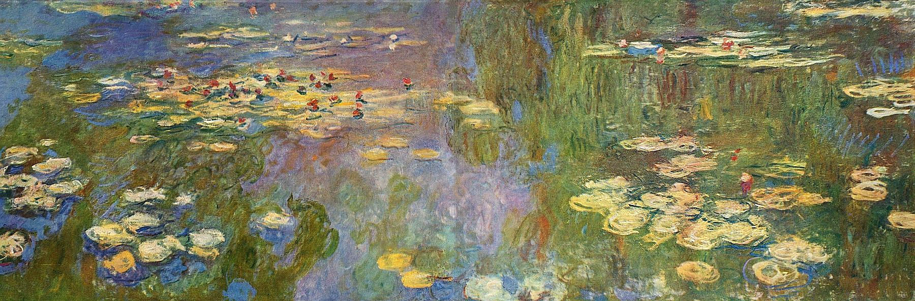 1800x592 Monet - The Water Garden Painting
