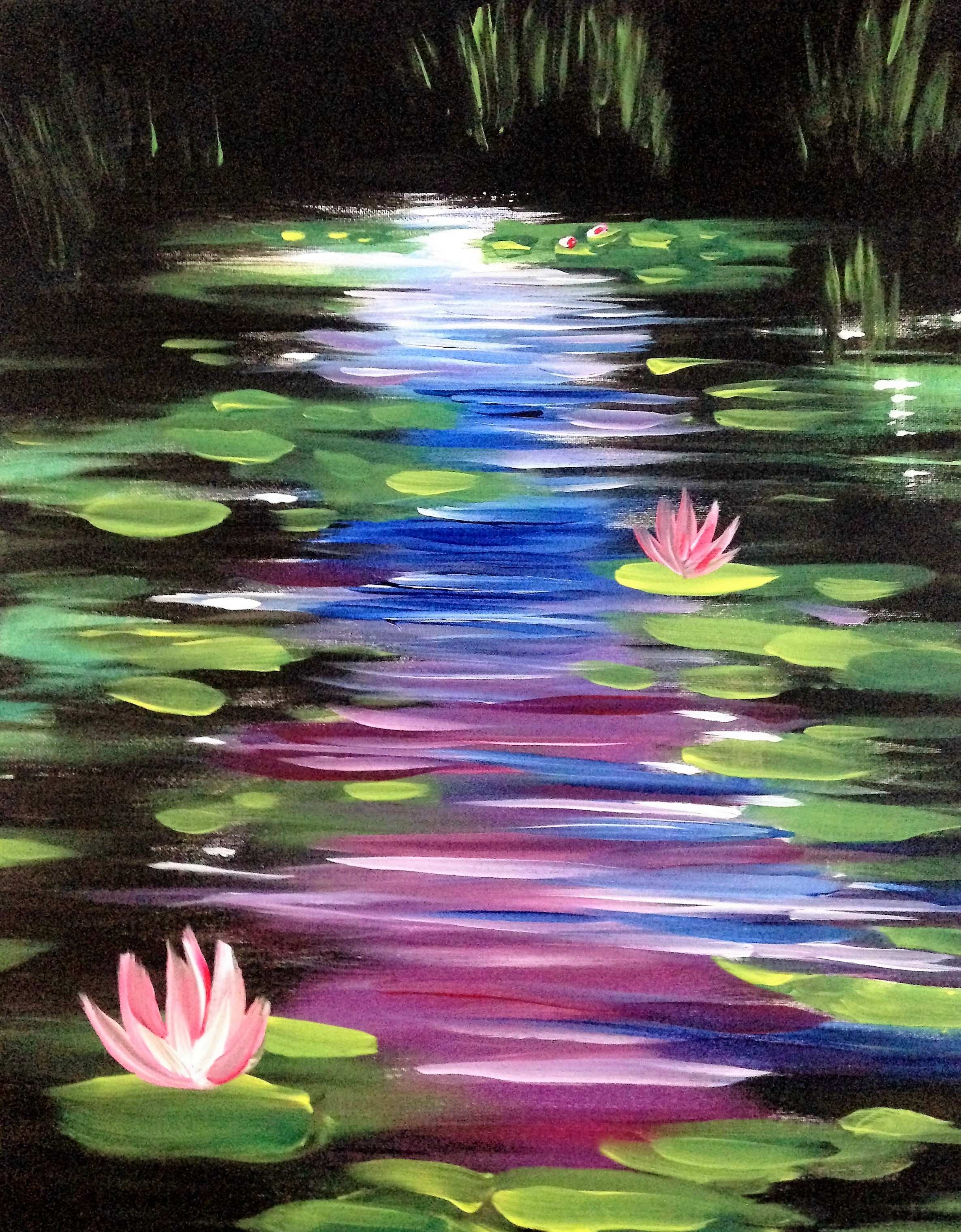 2371x3040 Lily Painting Inspirational Learn To Paint Enchanted Water Lilies - The Water Lilies Painting