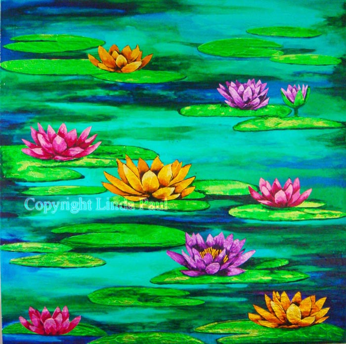 700x696 Water Lilies Painting - The Water Lilies Painting
