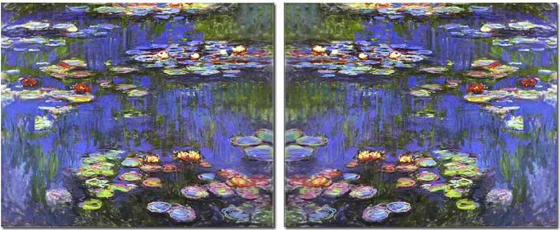 1138x467 Landscape Water Lilies Set Painting Best Paintings For Sale - The Water Lilies Painting