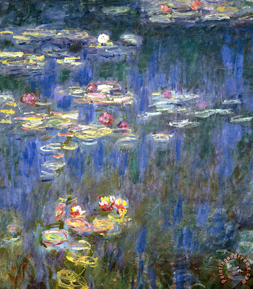843x960 Claude Monet Water Lilies Painting - The Water Lilies Painting