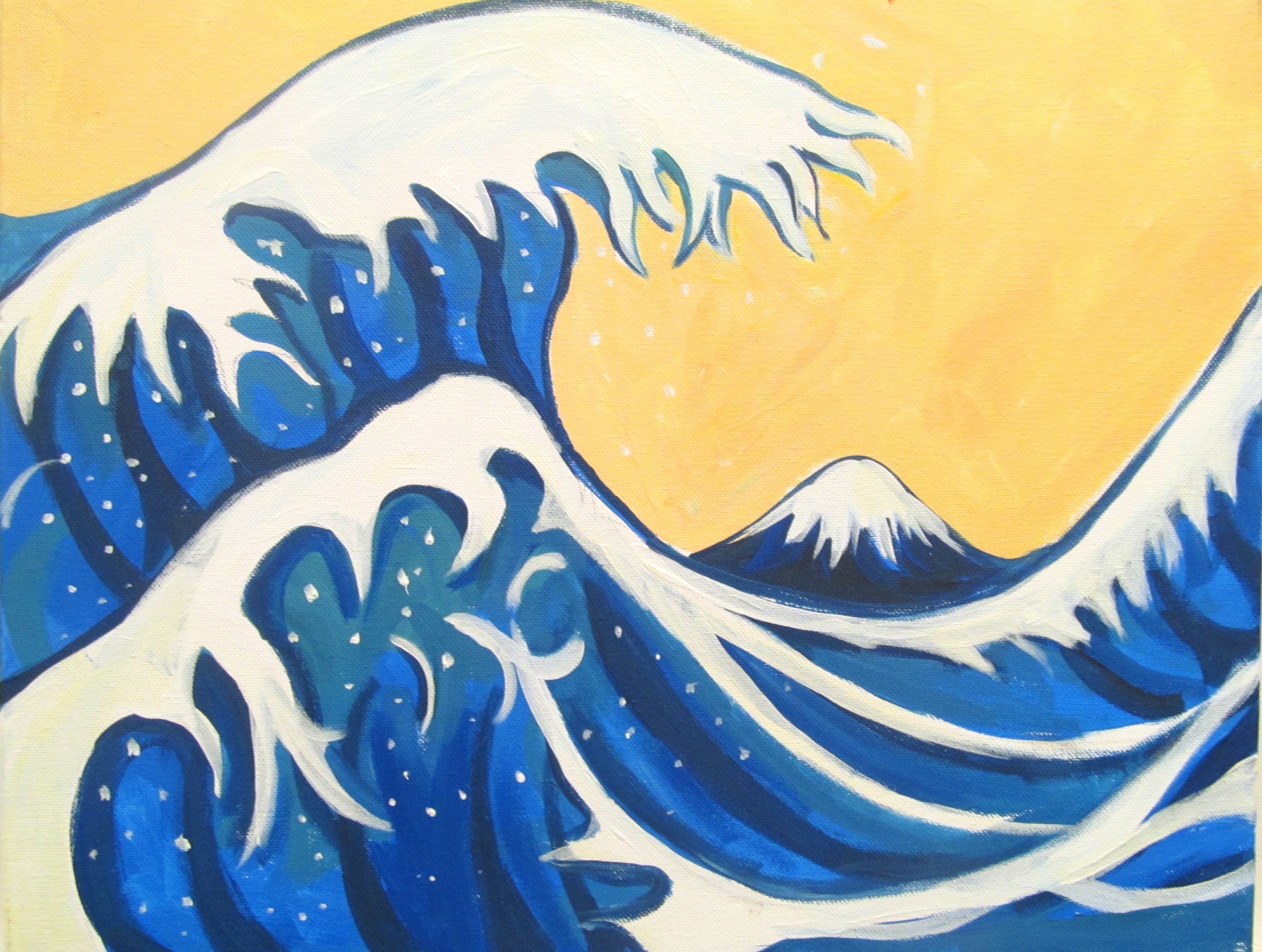 3051x2304 Japanese Wave Visarts - The Wave Painting
