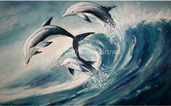 600x373 Riding The Wave Catherine's Painting Corner - The Wave Painting