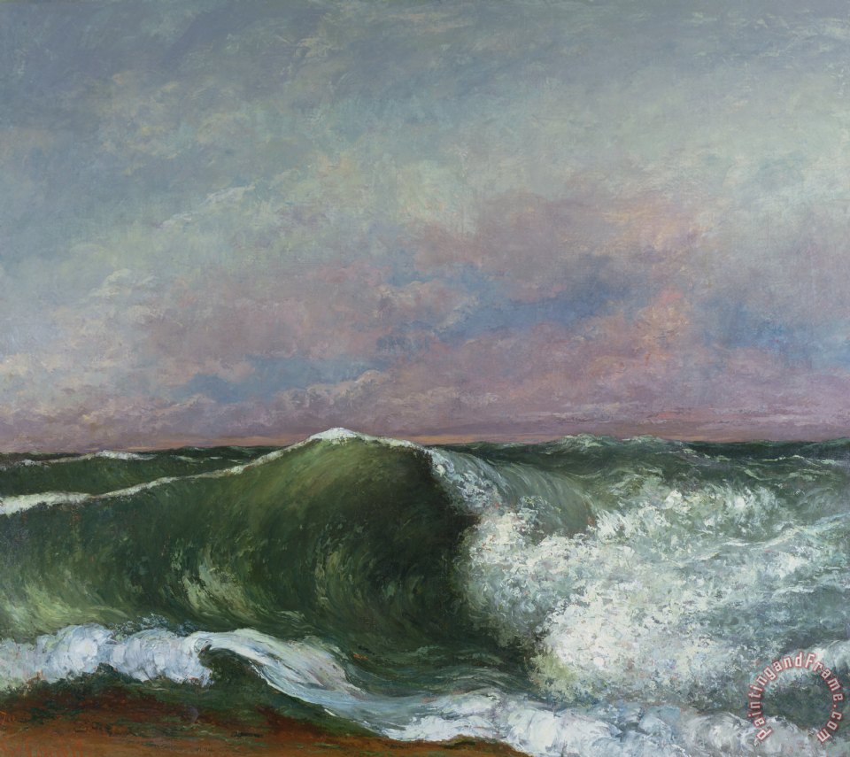 960x855 Gustave Courbet The Wave Painting - The Wave Painting