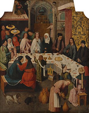 300x382 The Marriage Feast - The Wedding Feast At Cana Painting