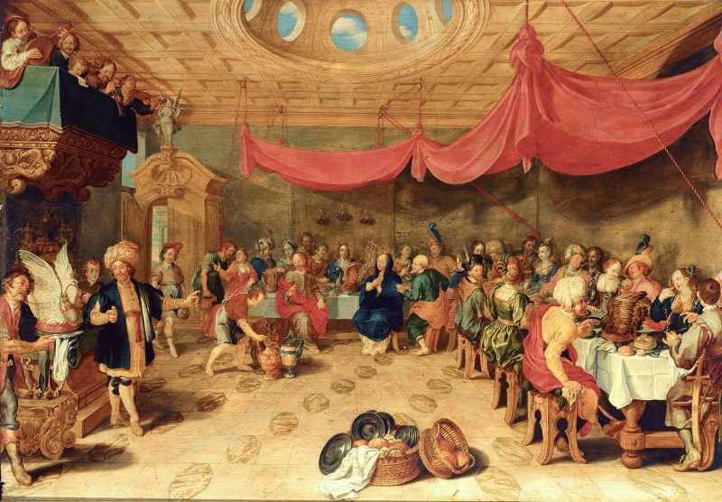 800x556 The Marriage Feast - The Wedding Feast At Cana Painting