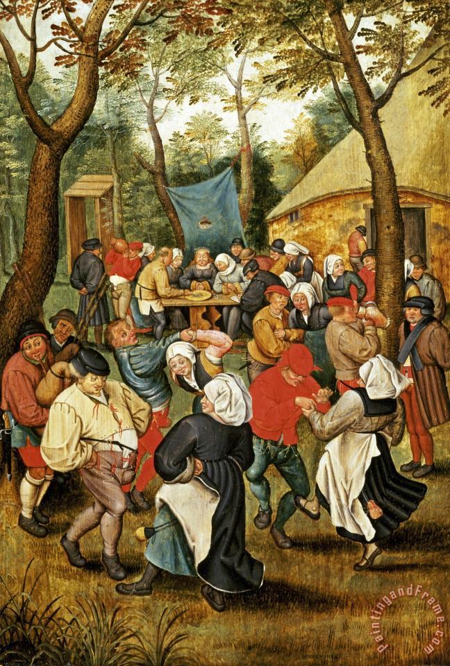 648x960 Pieter Bruegel The Elder The Wedding Feast Painting - The Wedding Feast Painting