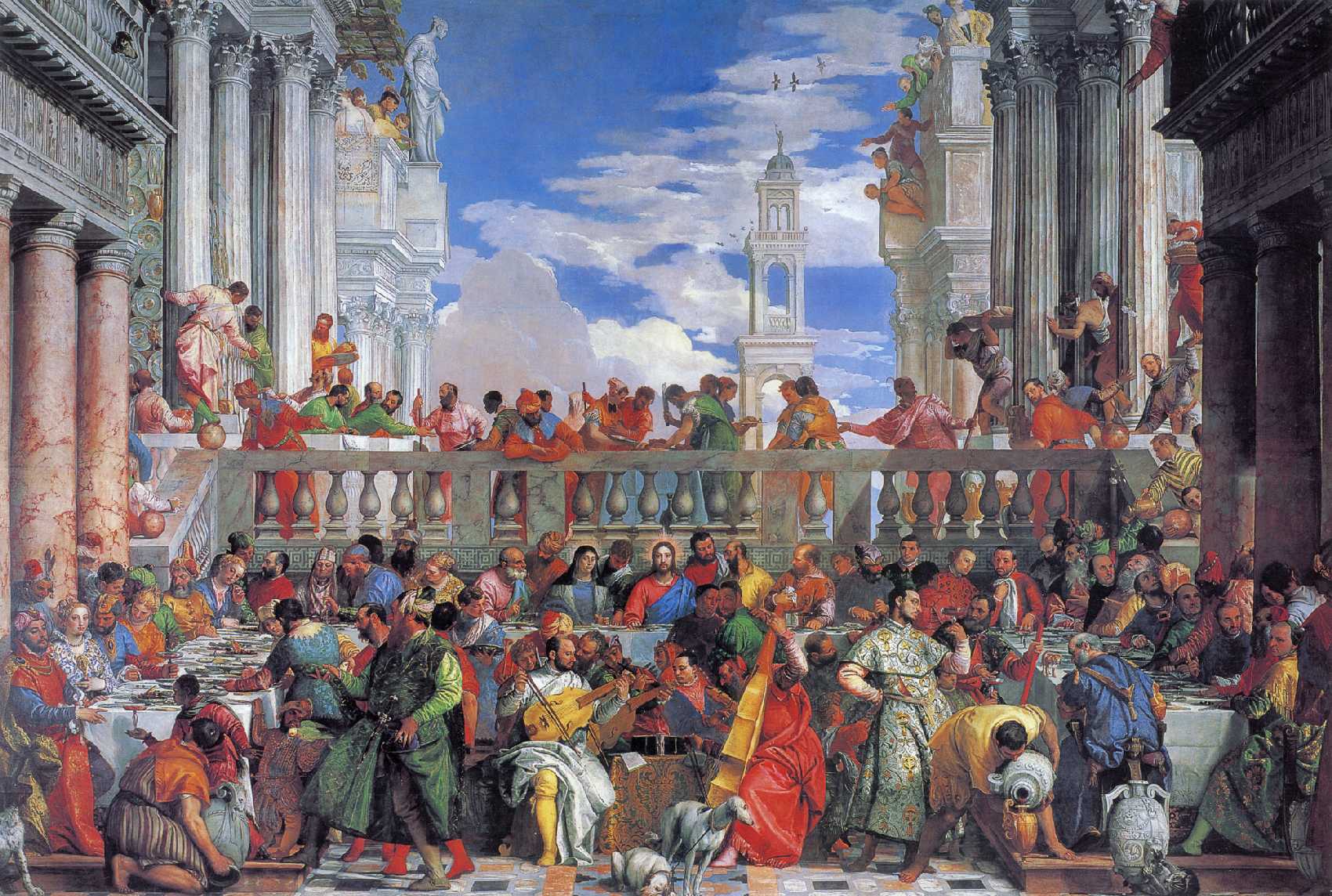 1700x1144 Veronese's Wedding Banquet The Best Artists - The Wedding Feast Painting