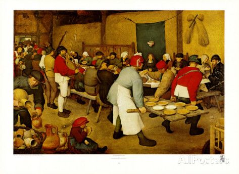 473x344 Village Wedding Feast Pieter Bruegel, Art Prints - The Wedding Feast Painting