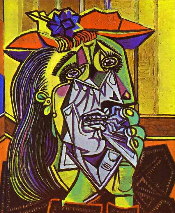 601x734 The Weeping Woman, 1937 By Pablo Picasso - The Weeping Woman Painting
