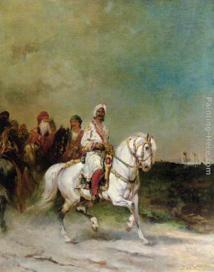 720x914 James Alexander Walker A Maharaja On A White Horse Painting Best - The White Horse Painting