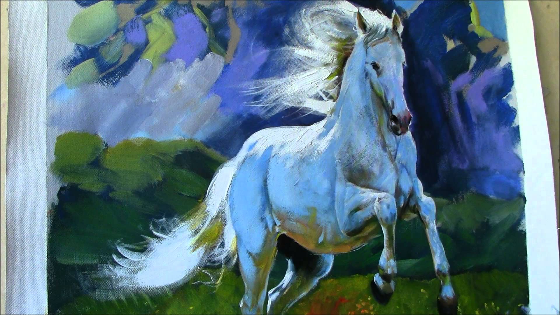 the-white-horse-painting-at-paintingvalley-explore-collection-of