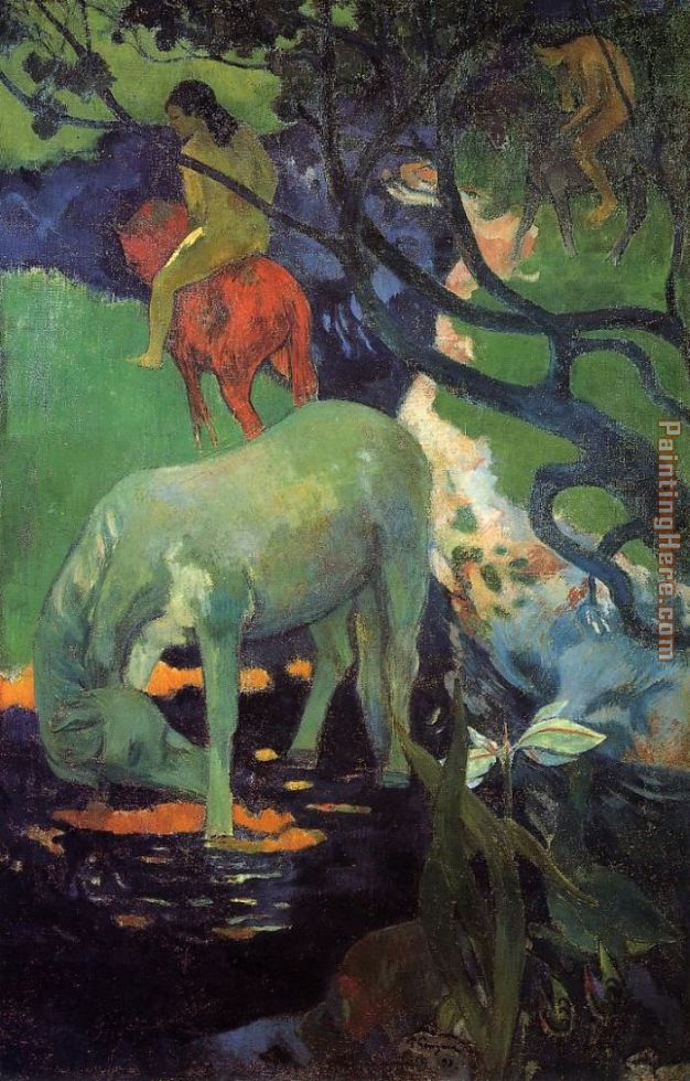 626x980 Paul Gauguin The White Horse Painting Anysize 50% Off - The White Horse Painting