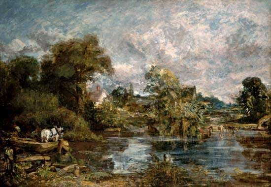 550x380 The White Horse Painting By Constable - The White Horse Painting