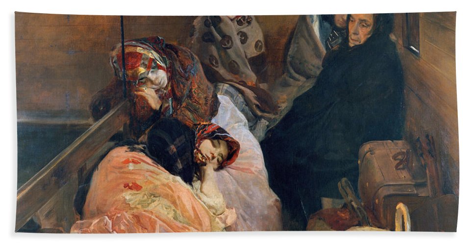 967x500 White Slave Trade Beach Towel For Sale By Joaquin Sorolla Y Bastida - The White Slave Painting