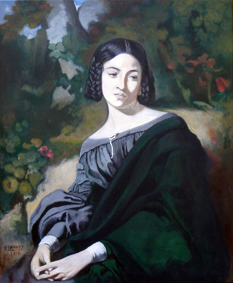 935x1134 Patrice Lannoy, Realistic Painting, Figurative, Portrait - The Widow Painting