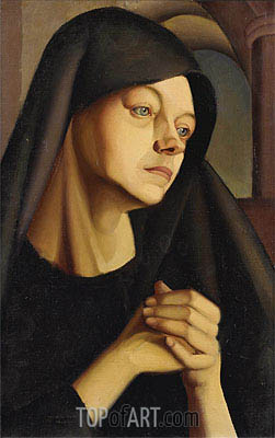 251x400 The Widow Lempicka Painting Reproduction 11246 Topofart - The Widow Painting