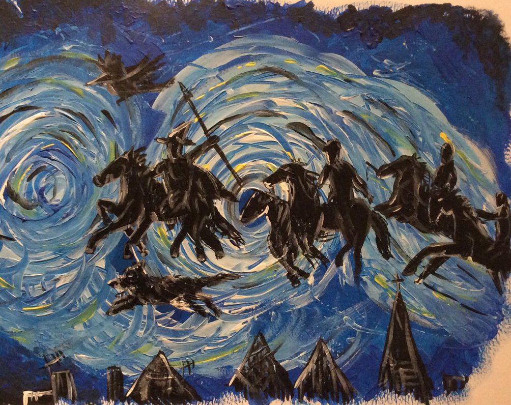 1004x796 Wild Hunt By Roballen23 - The Wild Hunt Painting