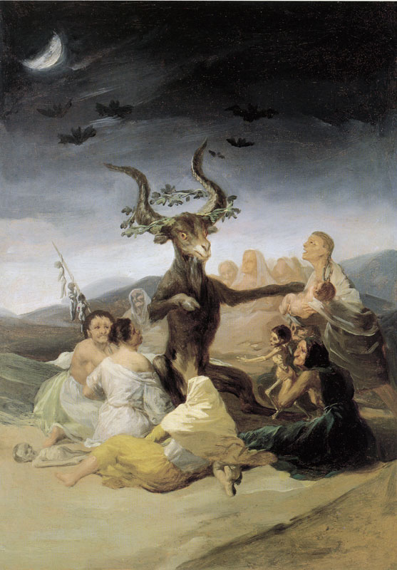 557x800 Francisco Goya - The Witches Sabbath Painting