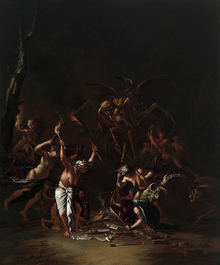 749x900 The Witches' Sabbath Painting By Salvator Rosa - The Witches Sabbath Painting