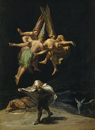 330x453 Witches' Sabbath (Goya, 1798) - The Witches Sabbath Painting