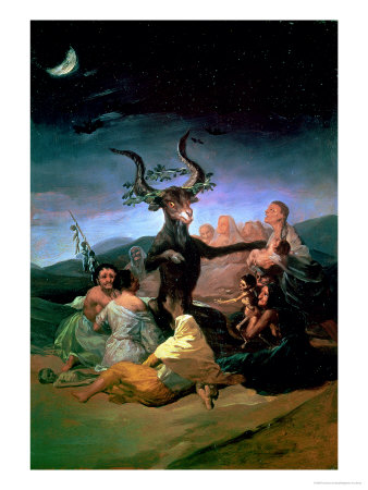 338x450 Witches' Sabbath By Francisco De Goya - The Witches Sabbath Painting