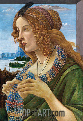 275x400 Allegorical Portrait Of A Woman (Simonetta Vespucci) Botticelli - The Woman Painting