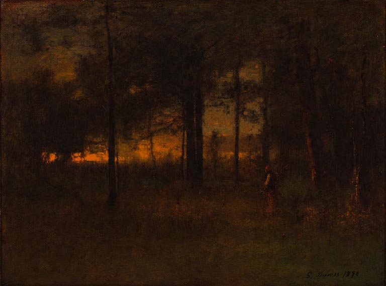 768x570 Sunset In Georgia Milwaukee Art Museum - The Wood Gatherer Painting