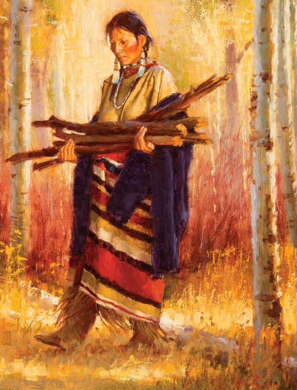 610x800 The Wood Gatherer - The Wood Gatherer Painting