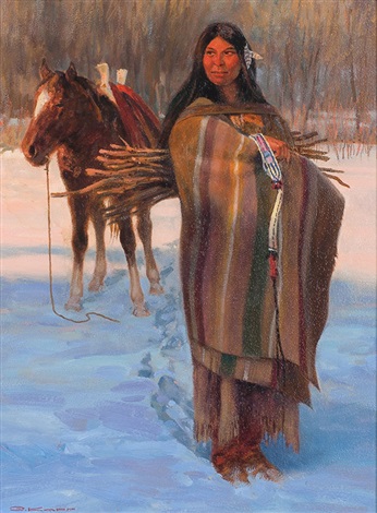 346x470 The Wood Gatherer By Gary Kapp On Artnet - The Wood Gatherer Painting