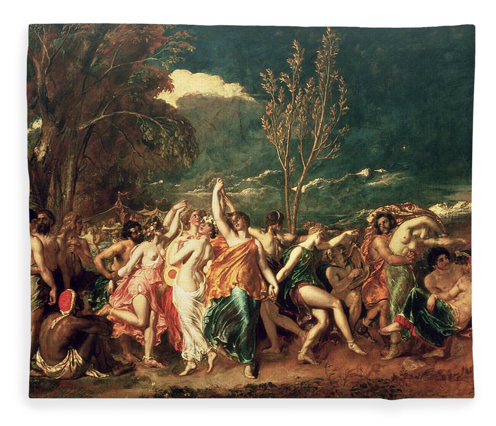 1000x860 The World Before The Flood Fleece Blanket For Sale By William Etty - The World Before The Flood Painting