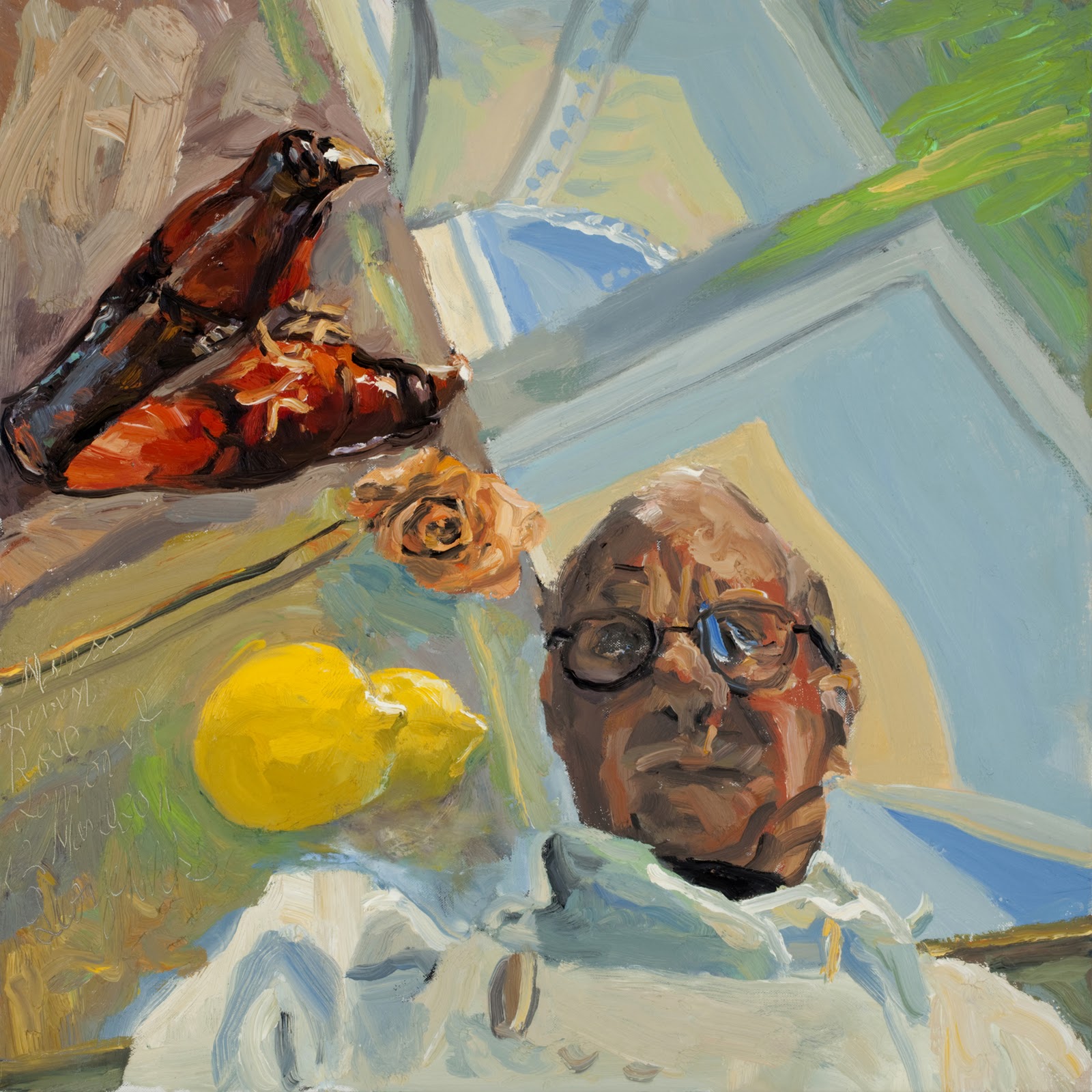 1600x1599 Painting Powers Of Observation George Nick The World Is Flat - The World Is Flat Painting