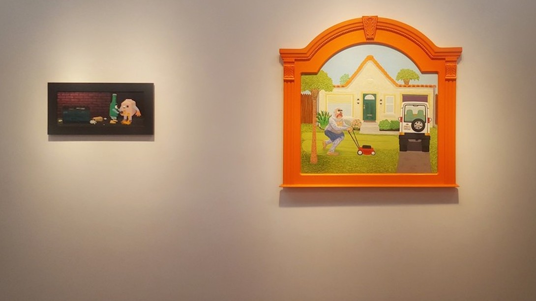 1090x613 Roast Hoggmann. The World Is Flat Wall Street International Magazine - The World Is Flat Painting