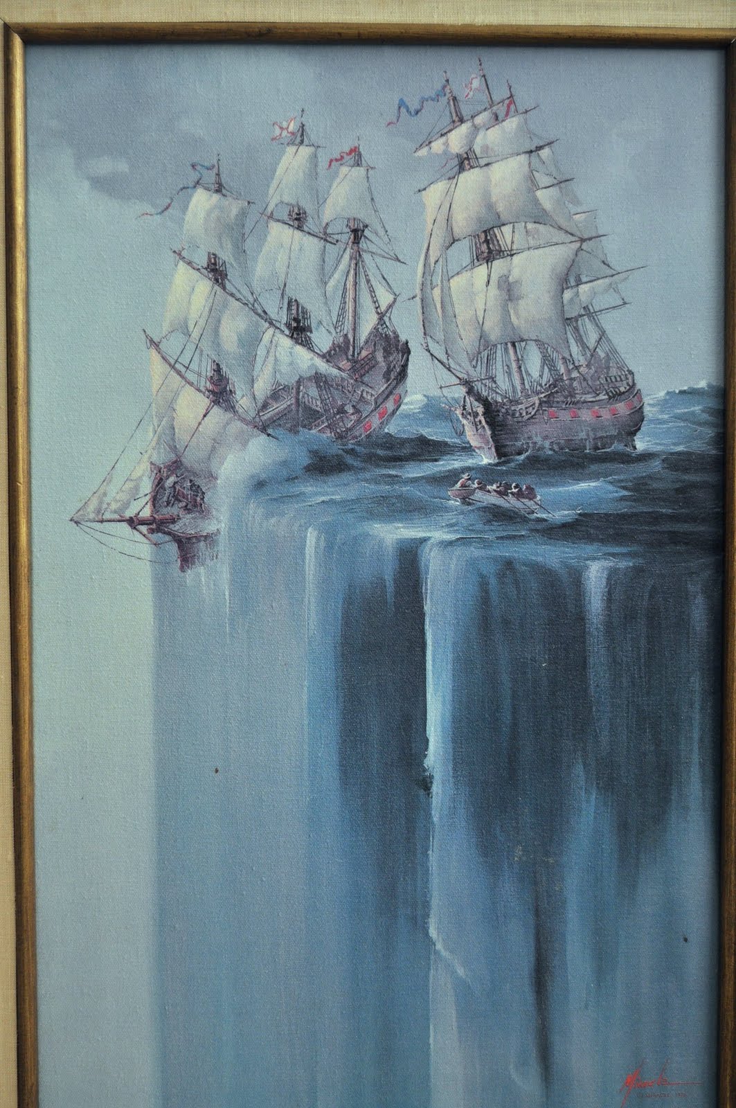 1063x1600 A Yankee In Belgrade Theme Day Edges And April Fool To You - The World Is Flat Painting