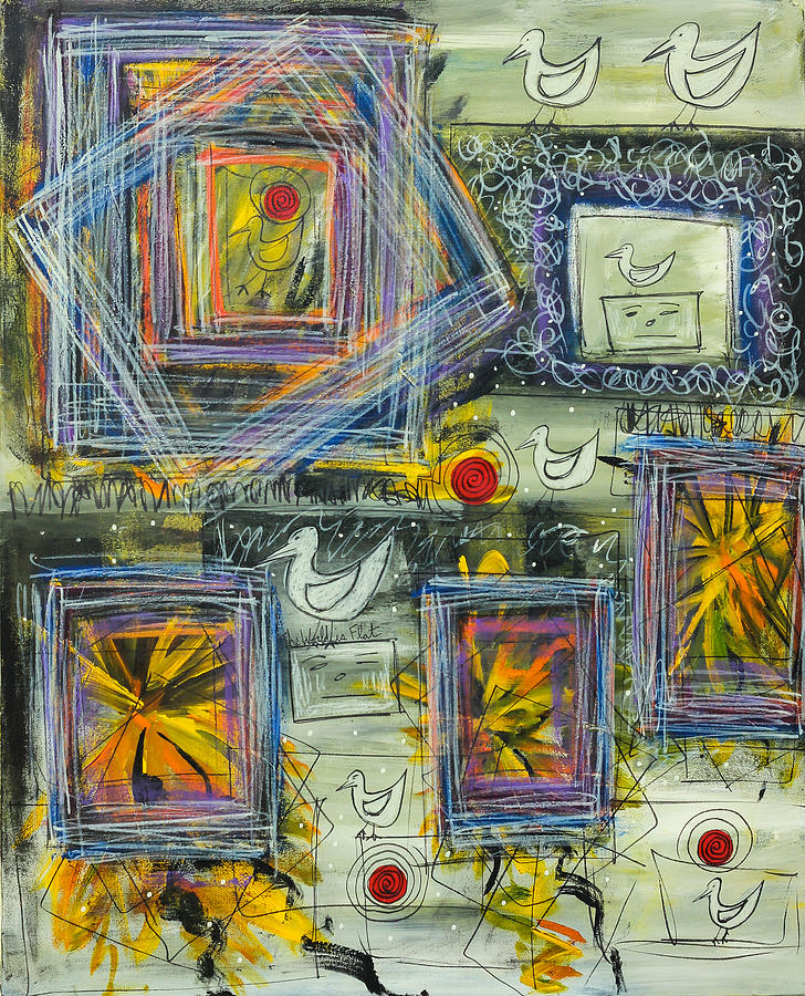 728x900 The World Is Flat Painting By Mike Haley - The World Is Flat Painting