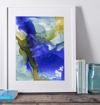 380x400 The World Is Flat 11x14 Ink On Paper - The World Is Flat Painting