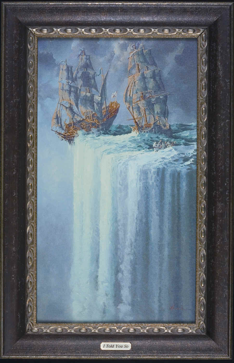 900x1391 Ed Miracle's Cool Painting Shows That The World Is Not As We Think - The World Is Flat Painting