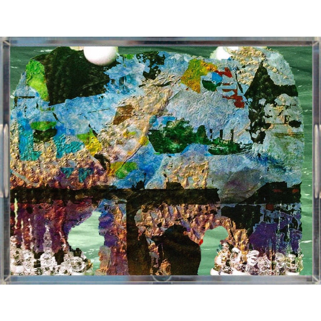 1024x1024 The World Is Yours Acrylic Tray 3 Piece Urban Artisan - The World Is Yours Painting