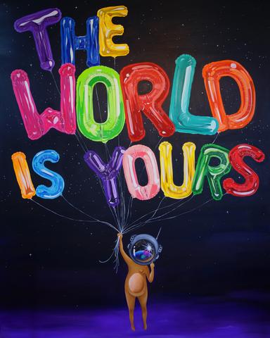 384x480 Canvas Prints Sue Tsai - The World Is Yours Painting