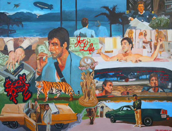 600x458 Good Ol' Jimmy Two Lungs - The World Is Yours Painting