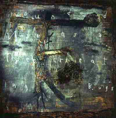 400x406 The City Of Absurdity Paintings And Drawings By David Lynch, Page 1 - The Wounded Man Painting