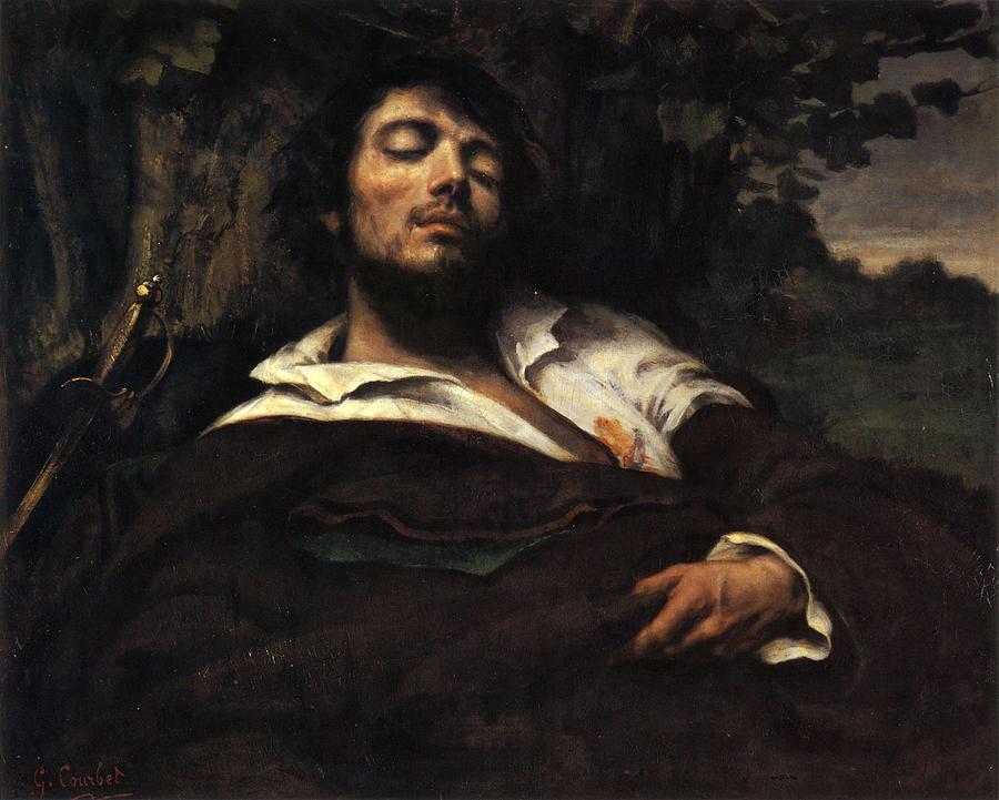 900x721 The Wounded Man L'Homme Blesse , Gustave Courbet, 1854 Painting By - The Wounded Man Painting