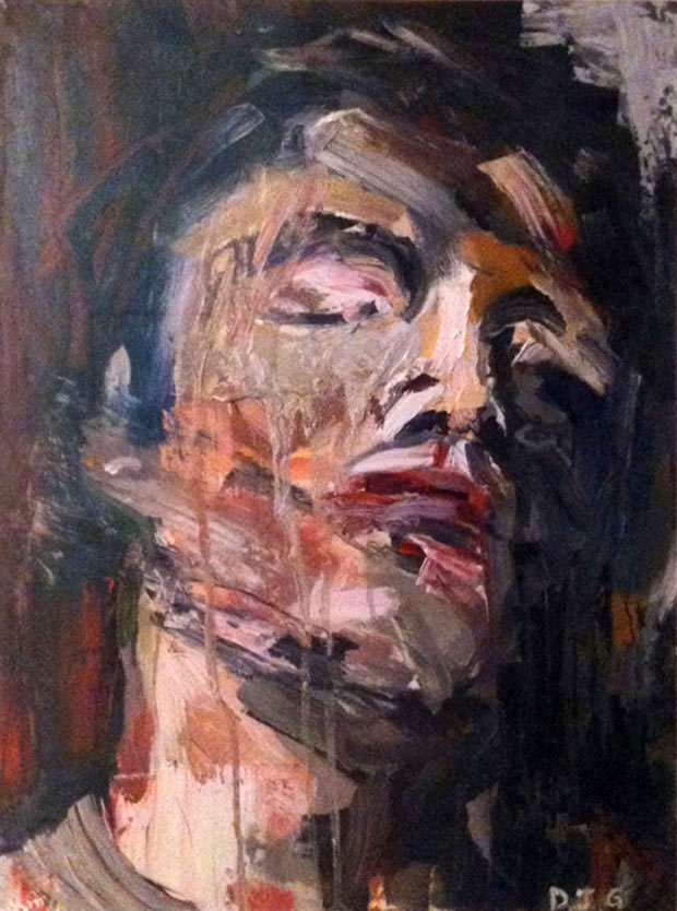 620x834 Daniel John Gadd Trying To Make Paintings That Feel Human - The Wounded Man Painting