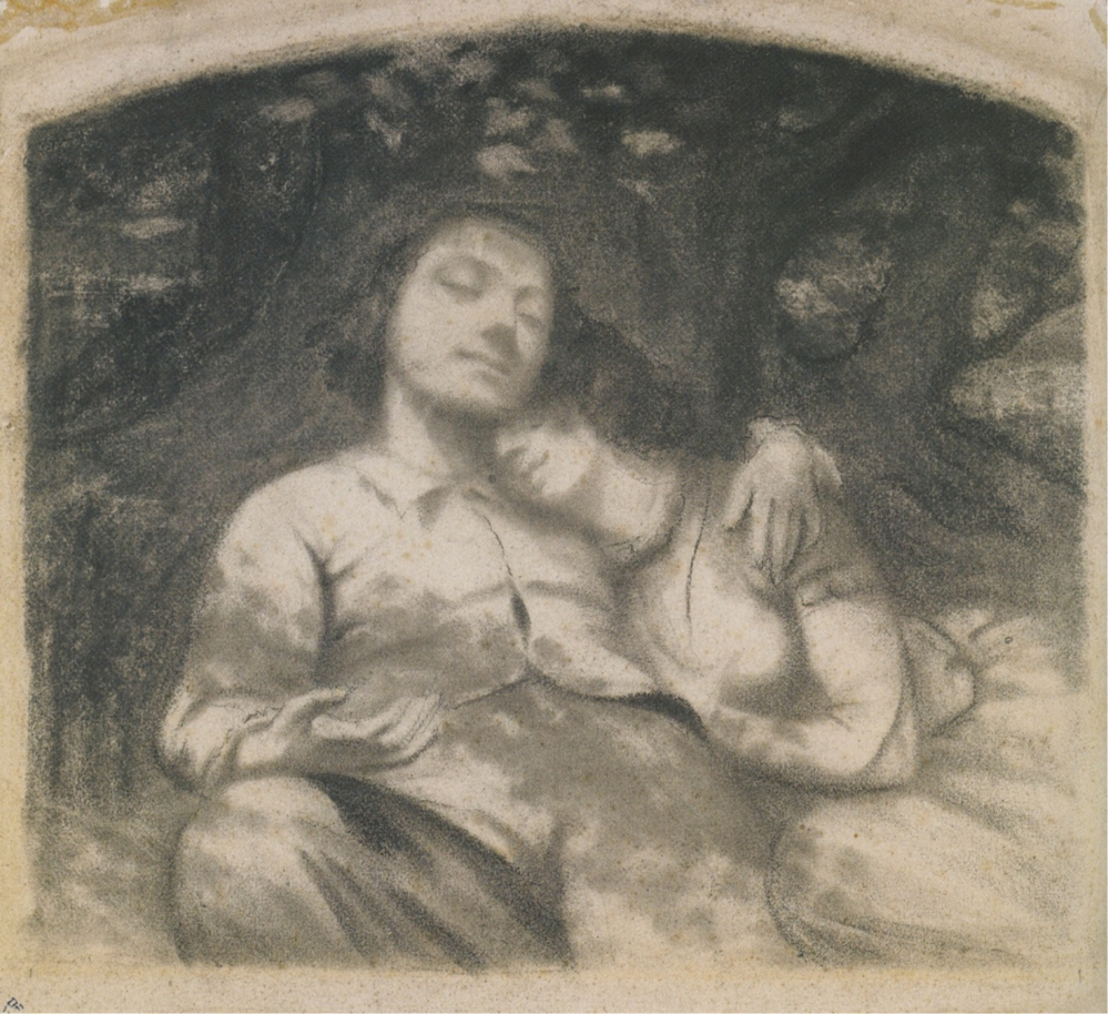 999x914 Epph Courbet's The Wounded Man (1844 54) - The Wounded Man Painting